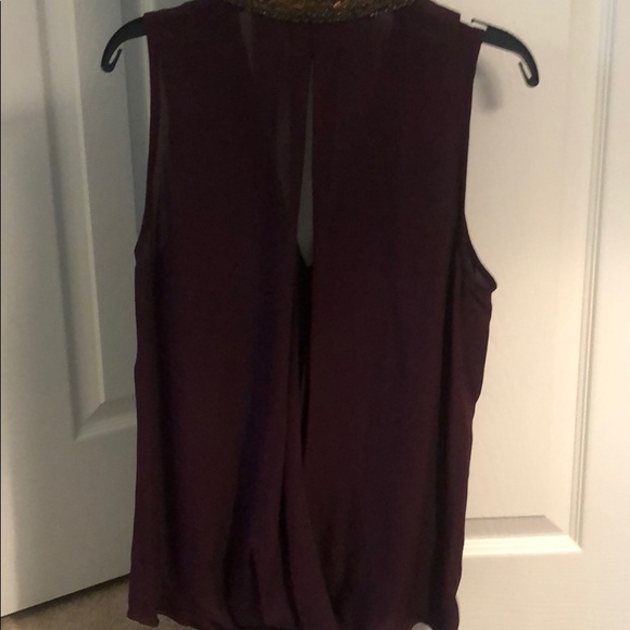 Parker eggplant color and chain open back tank - Picture 2 of 3
